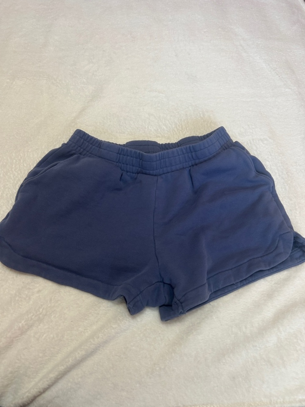 RW&CO. Cotton Lounge Shorts Blue Size Small Soft Knit Athleisure - Picture 2 of 10